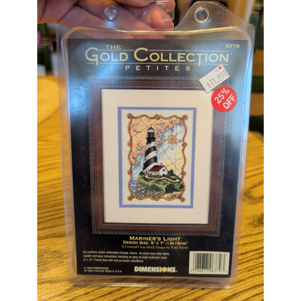 Vintage‎ Dimensions Gold Petites Mariners Light Cross Stitch Kit 6779 5x7 NEW